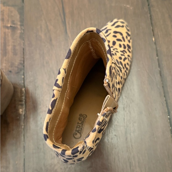 Carlos Leopard Print Ankle Boots 9.5 - Picture 10 of 12
